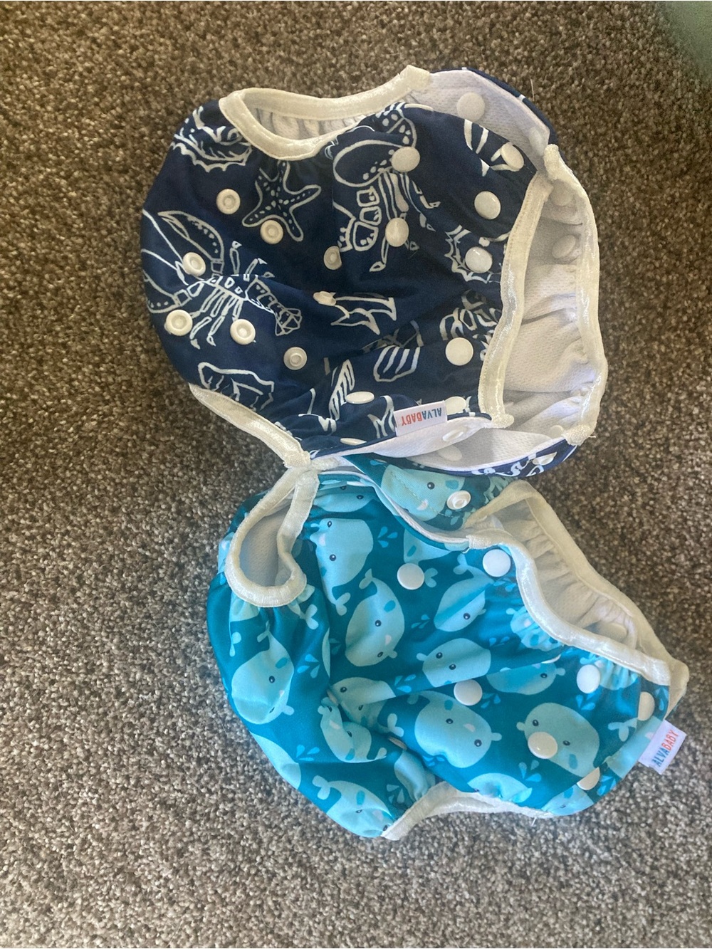 Baby swim diaper set like new
